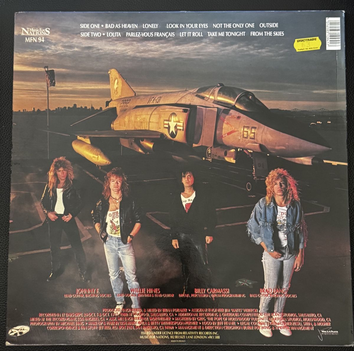 Dischi in vinile: LP Jed Red – Usato da Tuggen venduto da Ainslie-Man 1