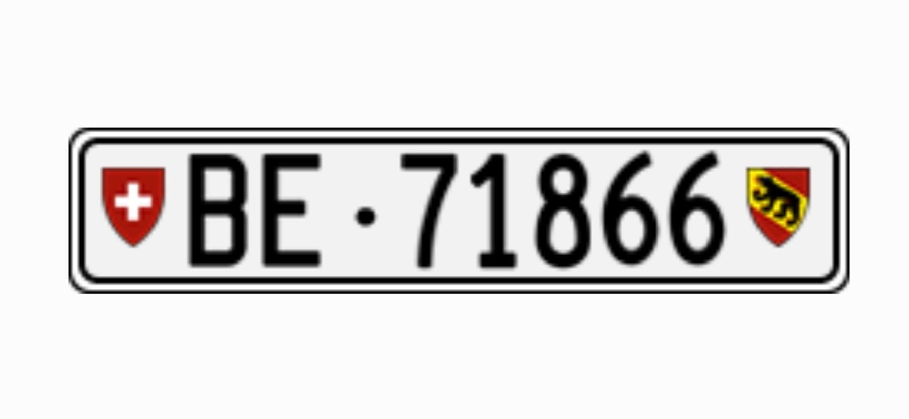 Porsche Ecriteaux: Kontrollschild BE 71866 – Neuf (Voir description) à Hilterfingen par readytoflow