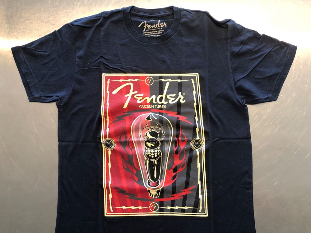 Fender Vacuum Tubes TShirt Medium Rock Guitar Kaufen auf Ricardo