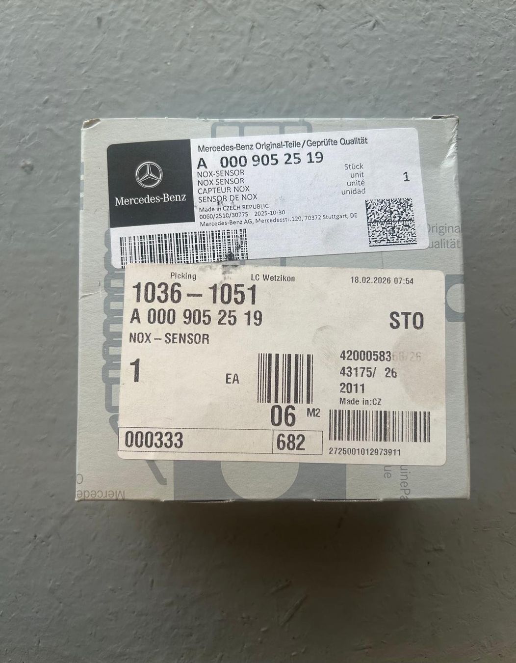 Tutti pezzi di ricambio auto: Nox Sensor Mercedes Benz Original, Neu & Unverpackt – Nuovo e nell'imballaggio originale da Zürich venduto da sim_lw5d