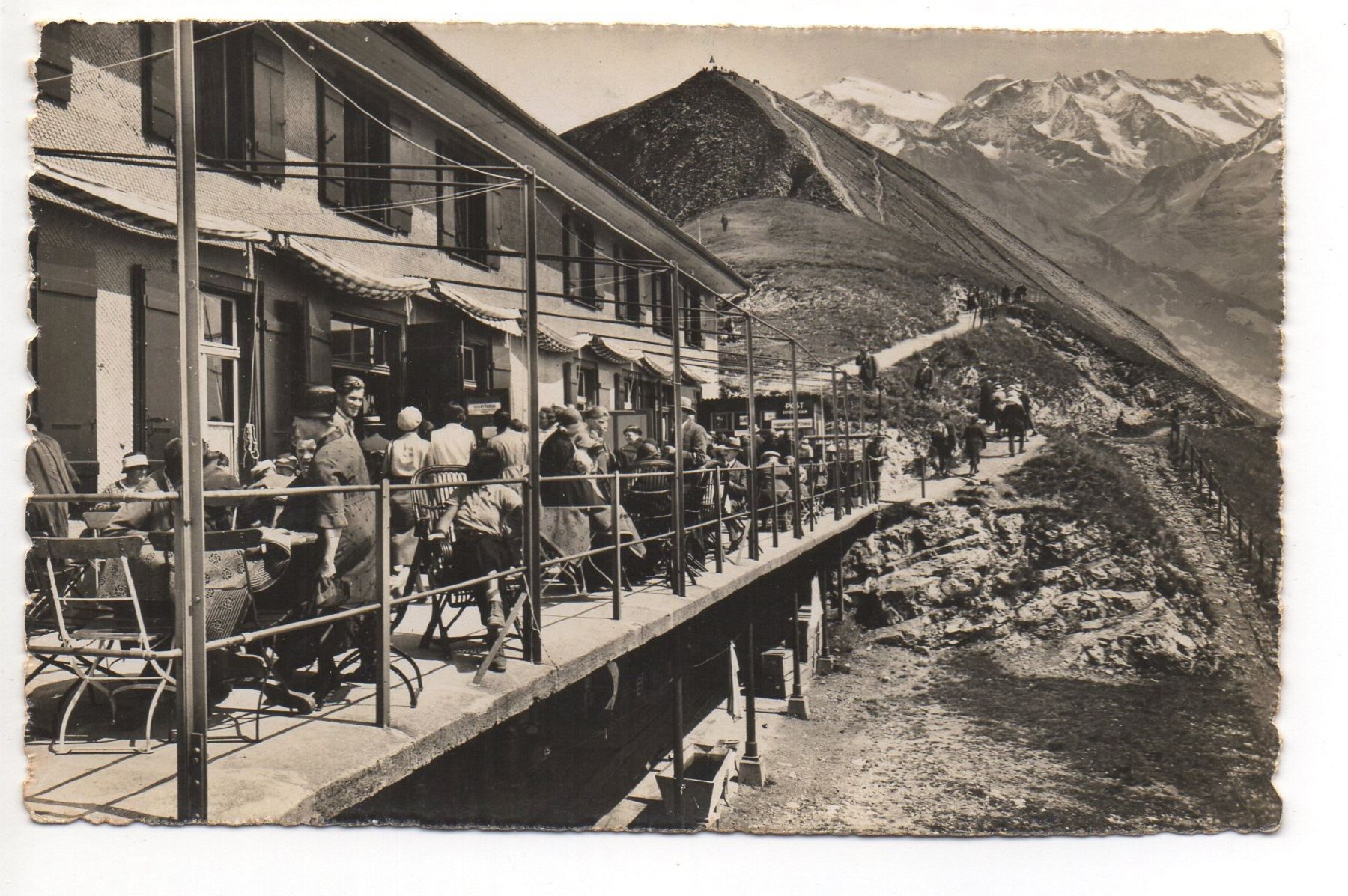 Cartoline postali: BRIENZER ROTHORN Hotel mit Gipfel – Usato da Jona venduto da philajona