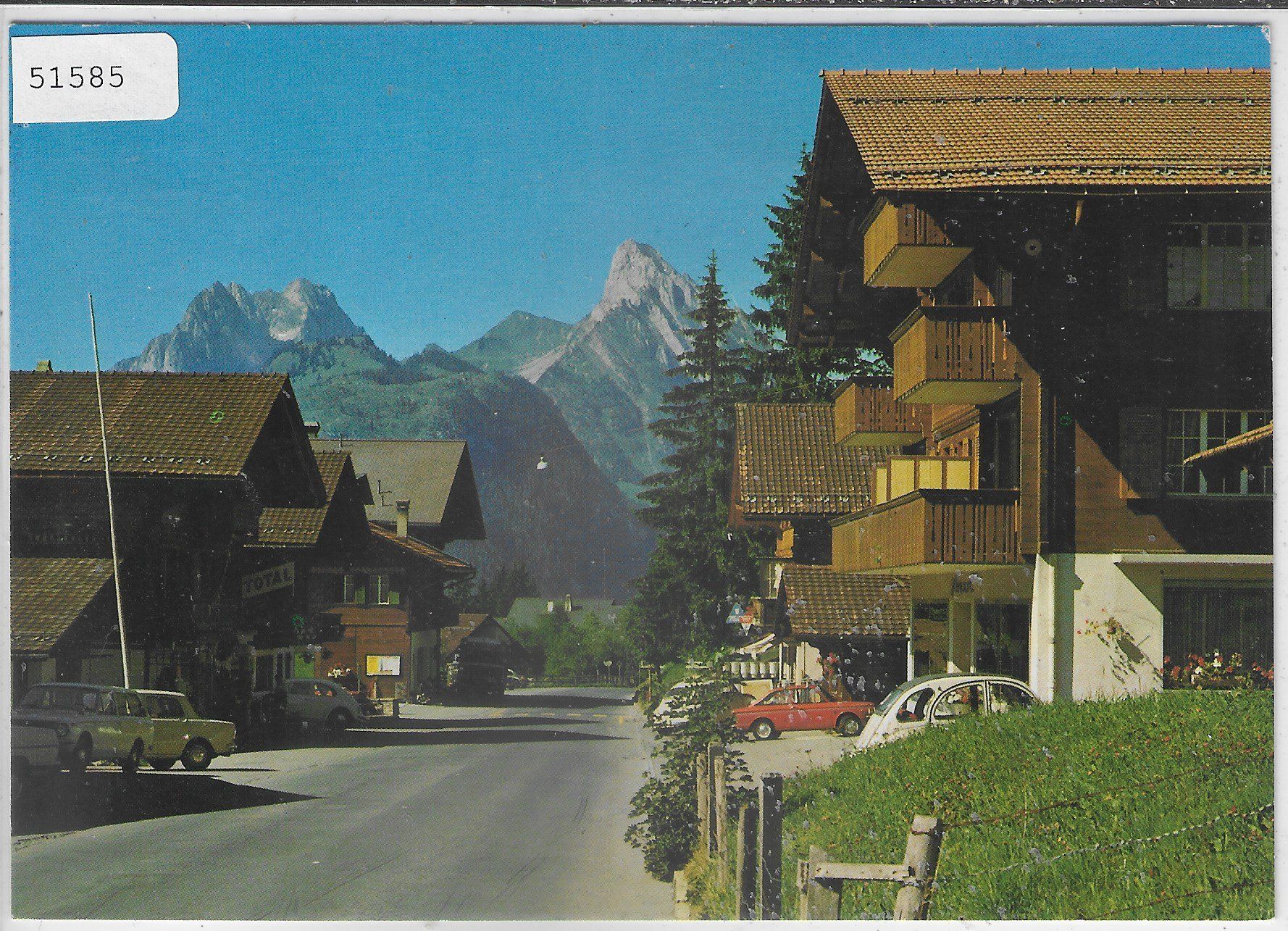 Cartoline postali: Schönried - Dorfstrasse – Usato da Ettingen venduto da Kartenplanet