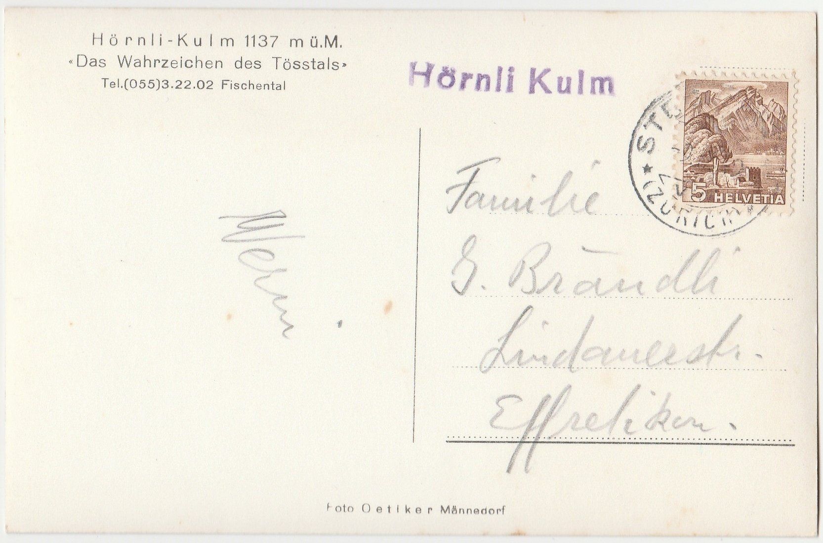 Cartes postales: 3 AK;  Sternenberg, Hörnli, Schwandegg – D'occasion à Fällanden par Blausegelfliege 3