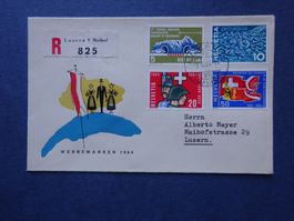 1964: Werbemarkenserie FDC ILLUSTRIERT