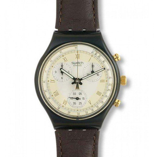 Swatch Uhren: SWATCH Chronograph SCB 111 Lodge  von 1993 – Neu und originalverpackt aus Heerbrugg von bue_64