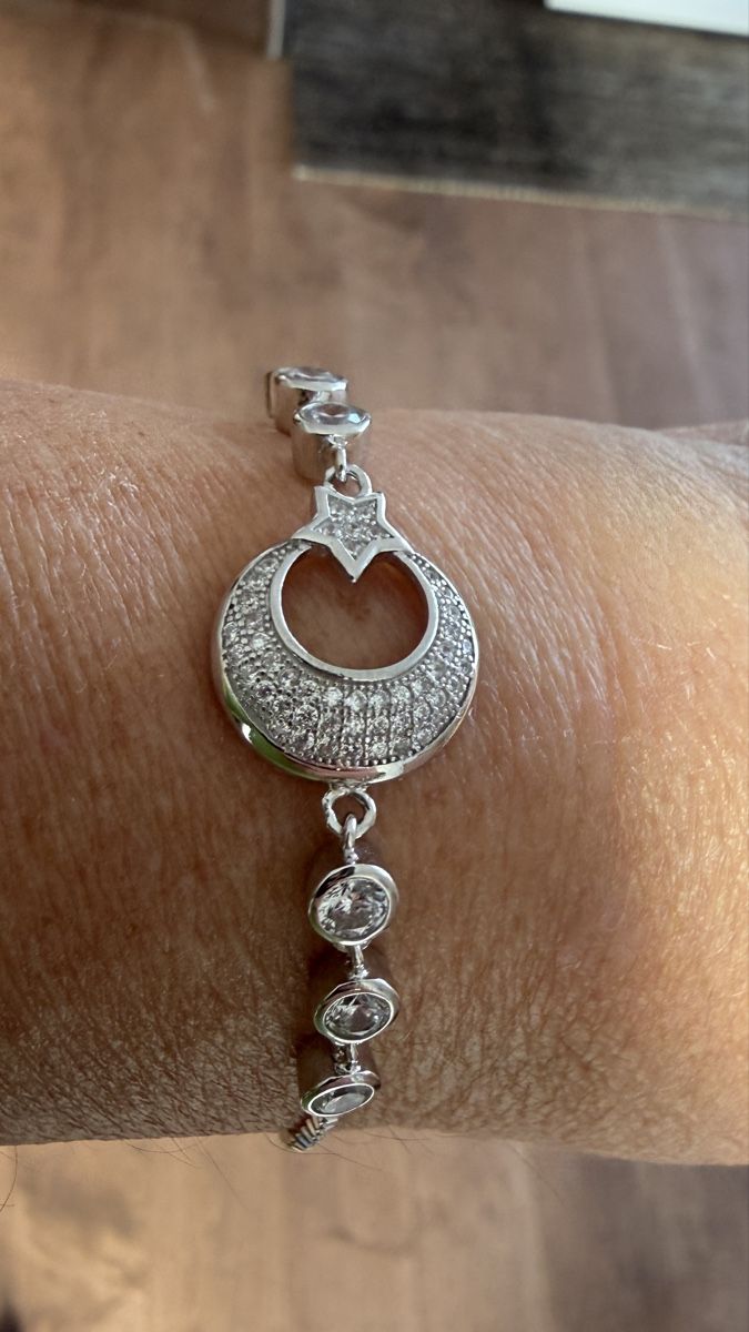 Bracciali & Braccialetti: Silber-Armband mit Zirkonia – Nuovo e nell'imballaggio originale da Ebikon venduto da elischka 4