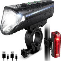 Fahrradlicht Set 100 Lux StVZO USB-C Bremslicht – Neu