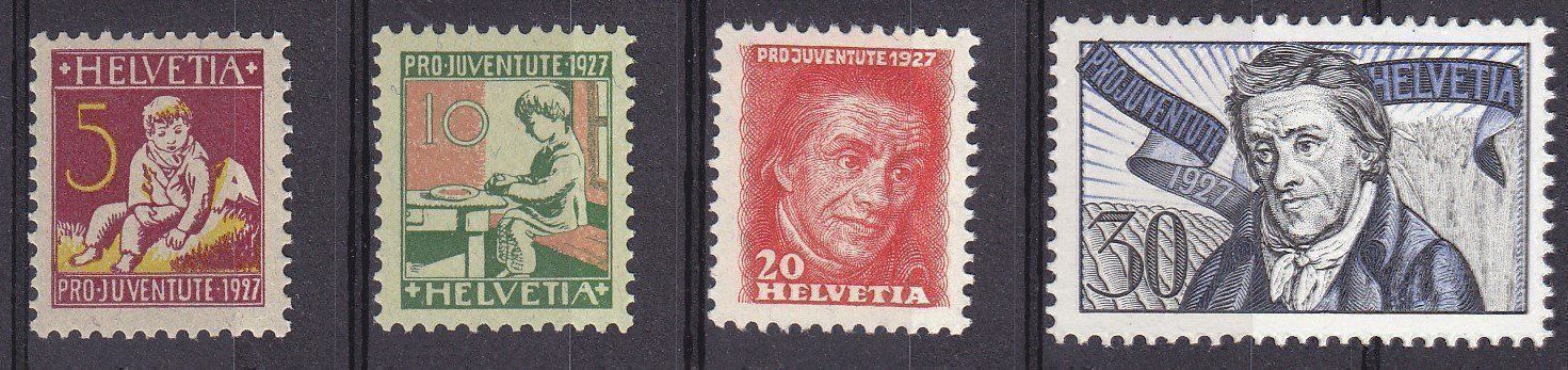 Tutti i francobolli: 1927 Pro Juventute Satz ** Postfrisch ** – Nuovo (secondo la descrizione) da Adliswil venduto da Aenti