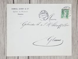 CL13 Enveloppe + Timbre Suisse 1912