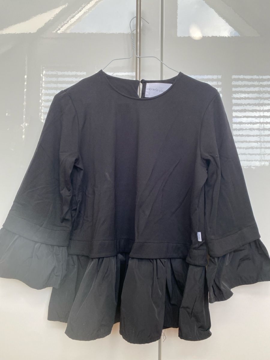 Cinque Blusen: Vicario Cinque Bluse schwarz, Gr. S, Neuwertig – Gebraucht aus Fällanden von Melinazh