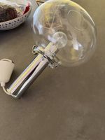 Pendelleuchte Kugel Glas Chrom Designlampe guter Zustand