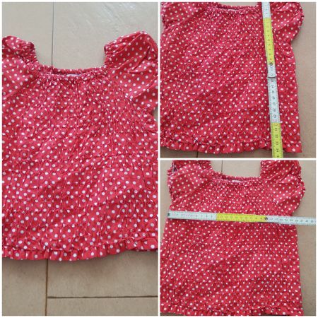 Bluse kurzarm Größe 98 von Girl smile