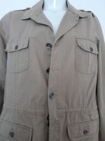 Leichte Jacke Beige Safari Style Baumwolle 38/40 Top 🌻