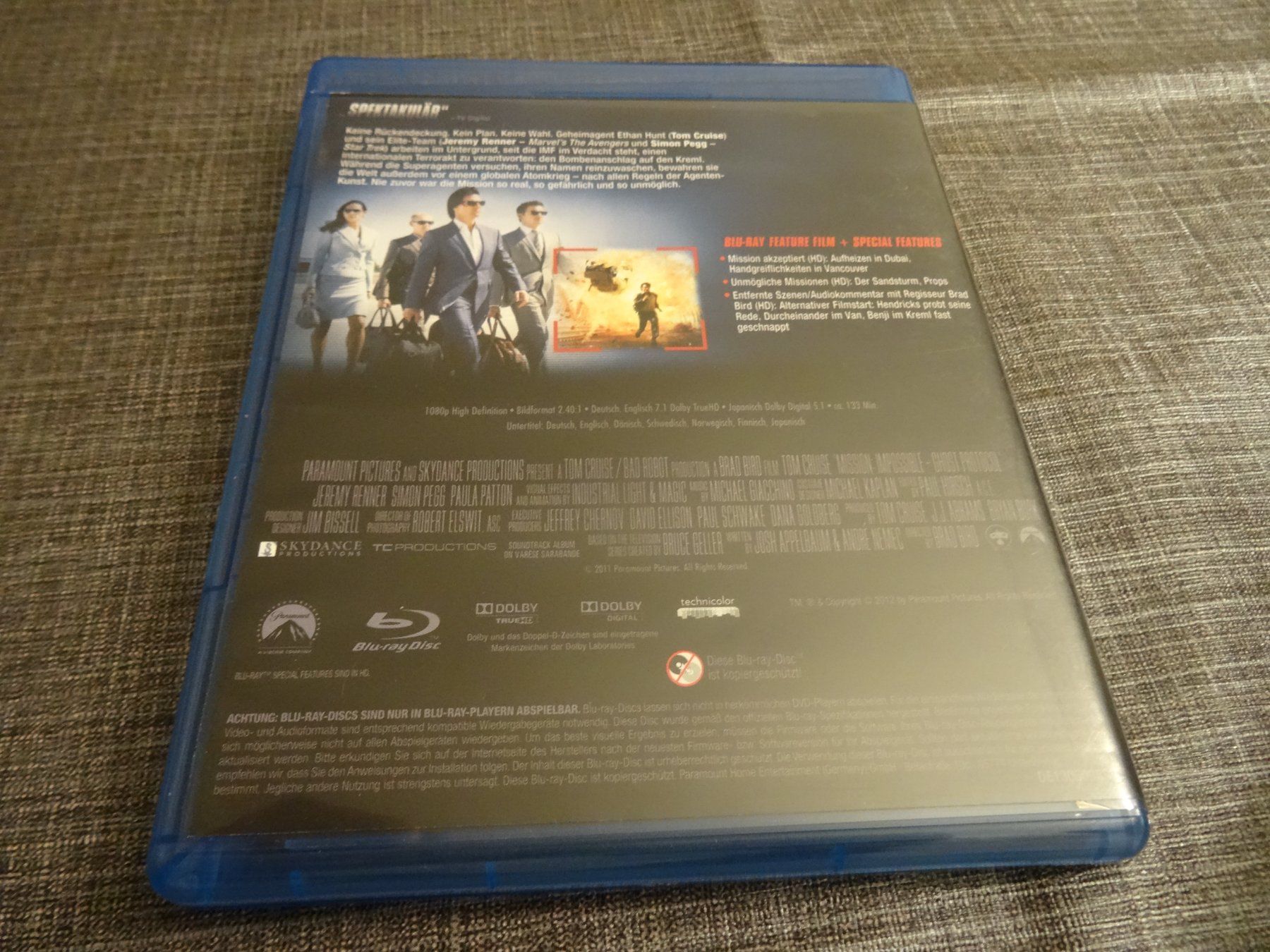 Tutti i DVDs: Mission Impossible 4: Phantom Protokoll - Blu-ray! – Usato da Olten venduto da Disc-Verkauf 2