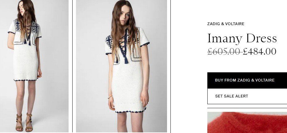 Zadig & Voltaire Vestiti: Zadig & Voltaire Kleid / robe S / XS – Usato da Collonges venduto da arashee 2
