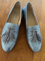 Carolina Loafers, Gr. 37, Blau-Glitzer - Top Zustand! (52)