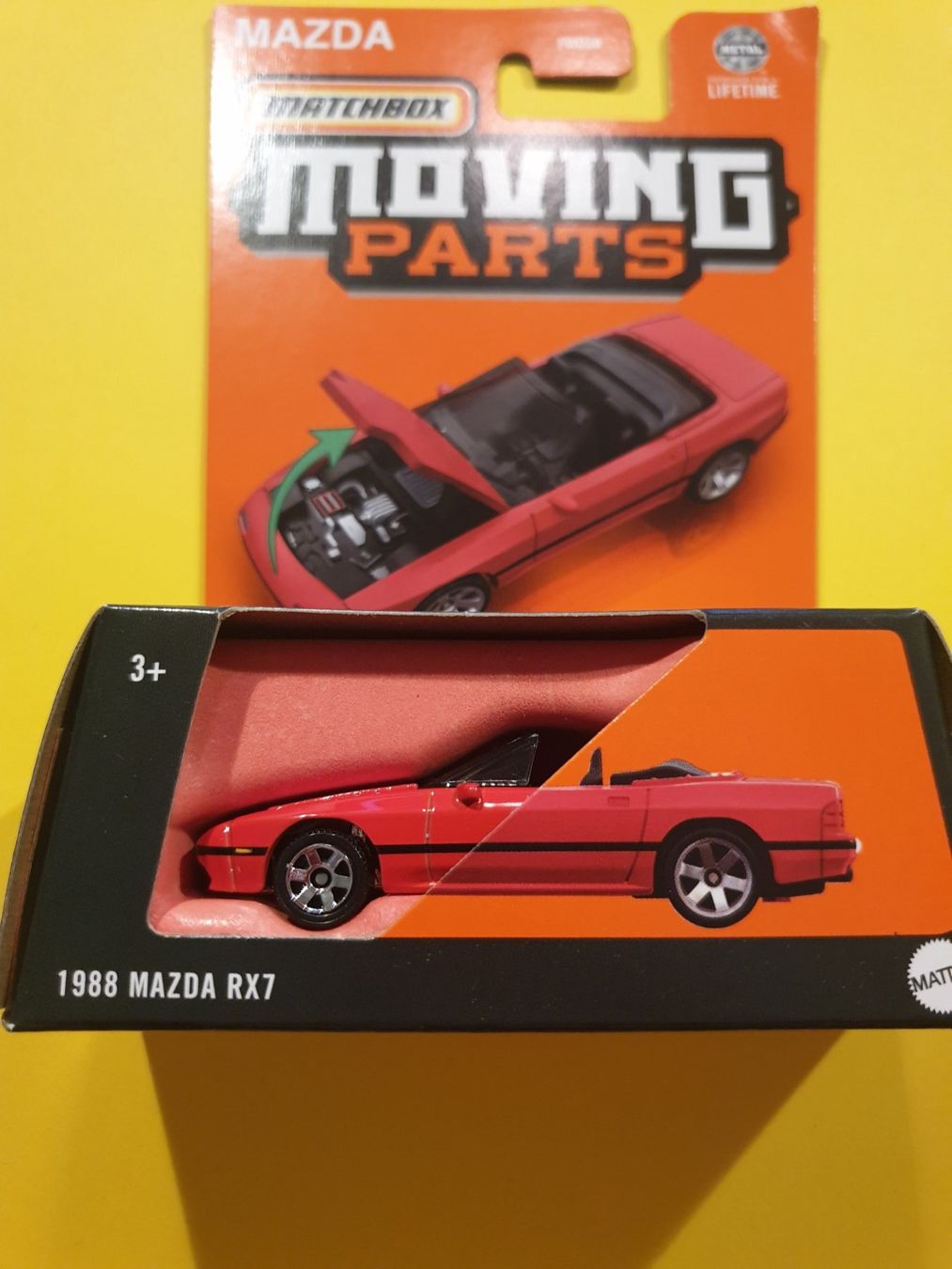 Matchbox Modellini d'auto: Matchbox 1988 MAZDA RX7 – Nuovo e nell'imballaggio originale da Oftringen venduto da Rotor 1