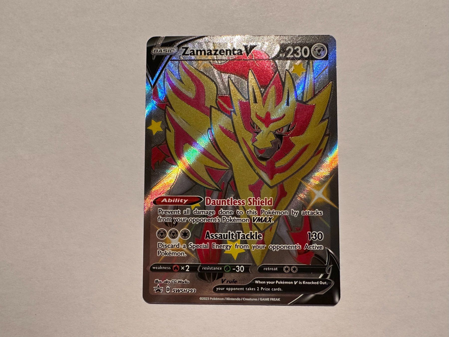 Pokémon Sammelbilder & Trading cards: Zamazenta V SWSH Promo EN – Neu (gemäss Beschreibung) aus Hagendorn von Pokecollectorch 1