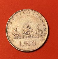 talien 500 Lire, 1959 Caravella / Silber Auflage 19.3 Mio