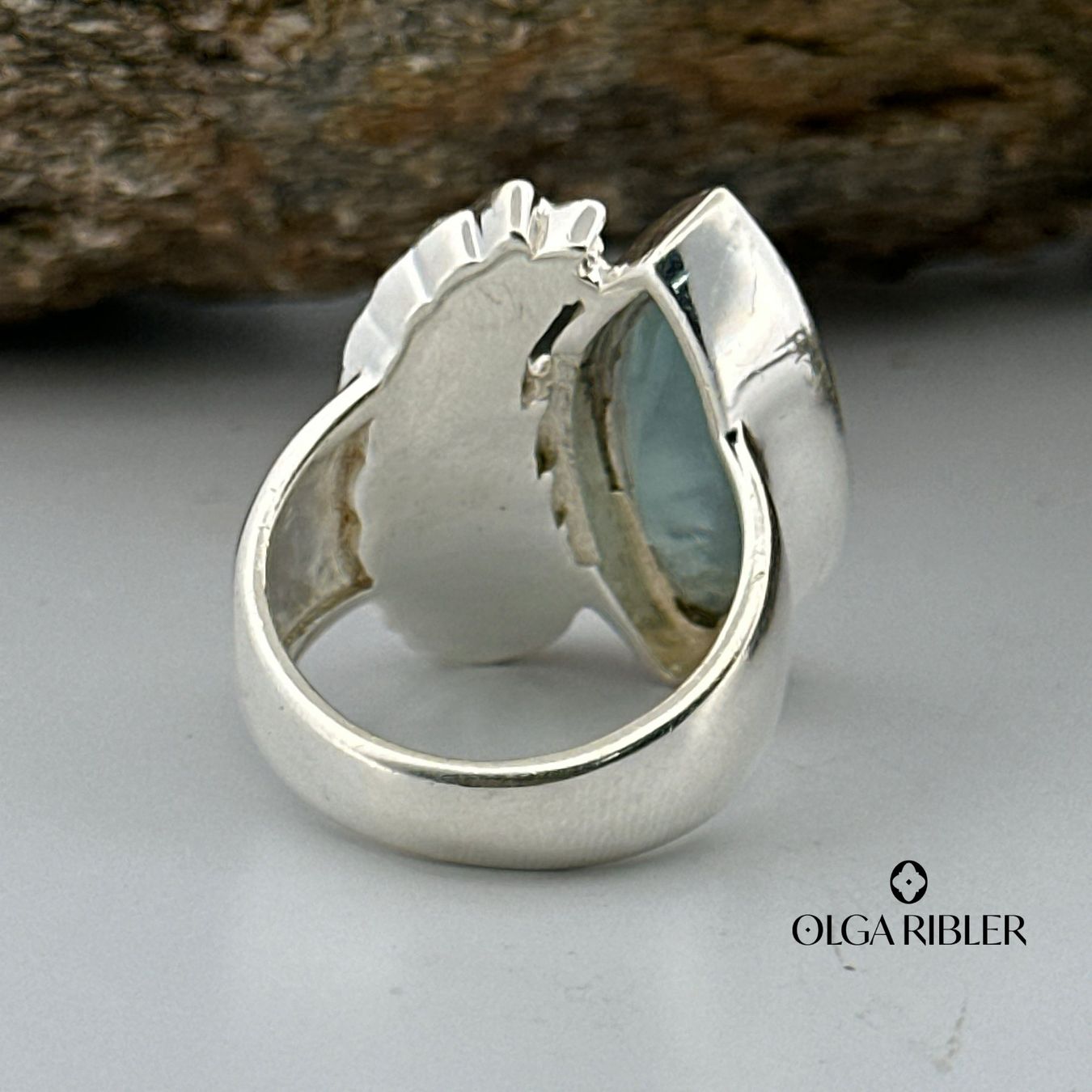 Olga Ribler Anelli: Unikate Silber Ring 925 Grösse 52 mit Aquamarin – Nuovo (secondo la descrizione) da Luzern venduto da Schmuckoutlet 8