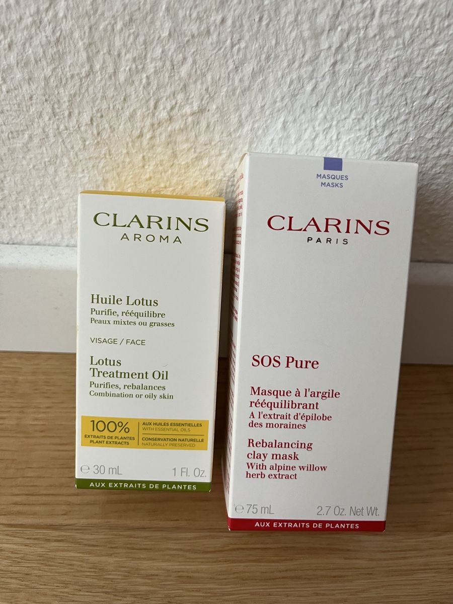 Clarins Cura del viso: Clarins set, beide Originalverpackt – Nuovo e nell'imballaggio originale da Affoltern am Albis venduto da dan_jm8b