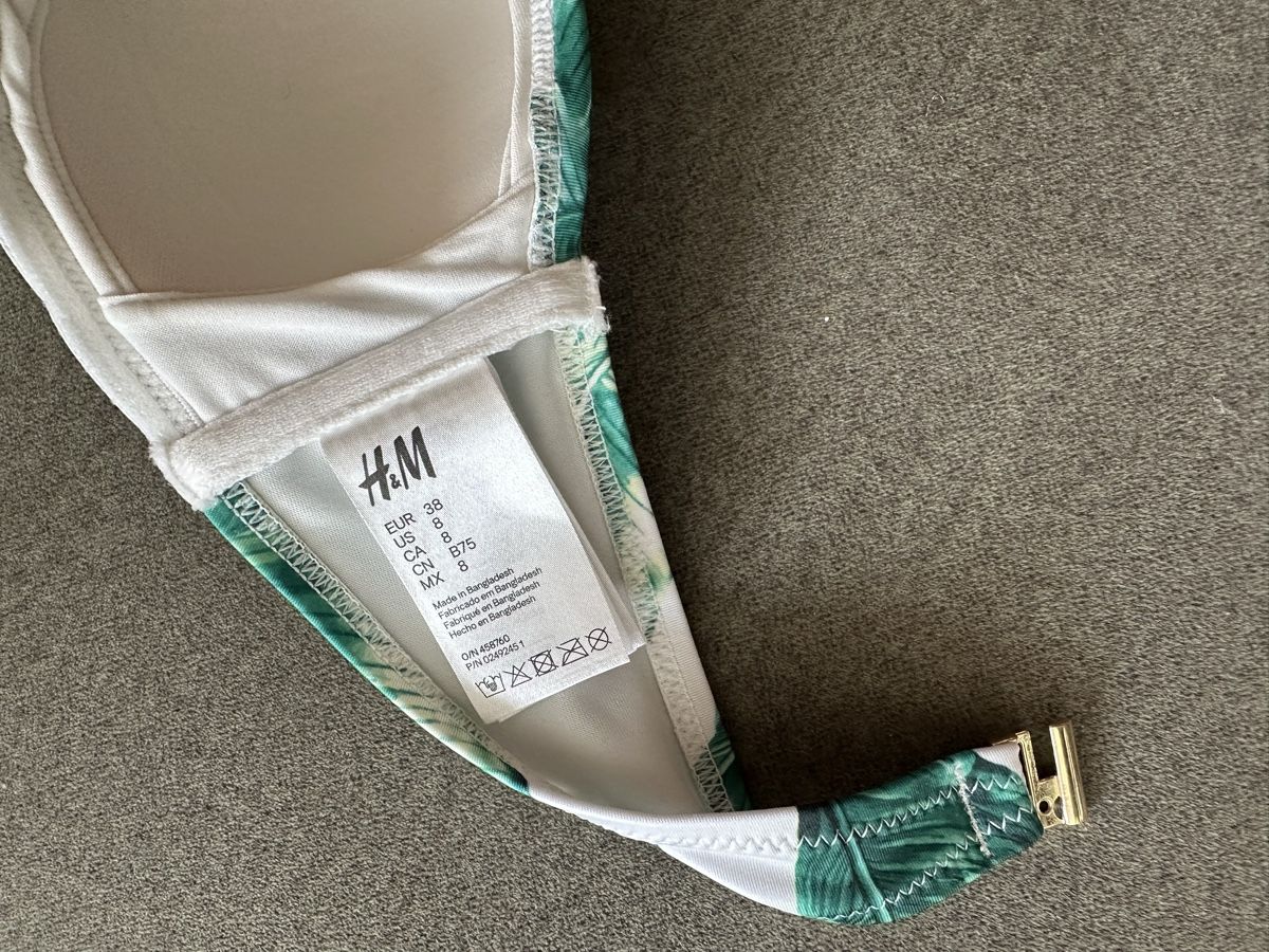 H&M Badekleider & Bikinis: H&M Bikini-Top, Gr. 38, Palmenmuster - Neu – Neu (gemäss Beschreibung) aus Wetzikon ZH von eli_k7fq 1