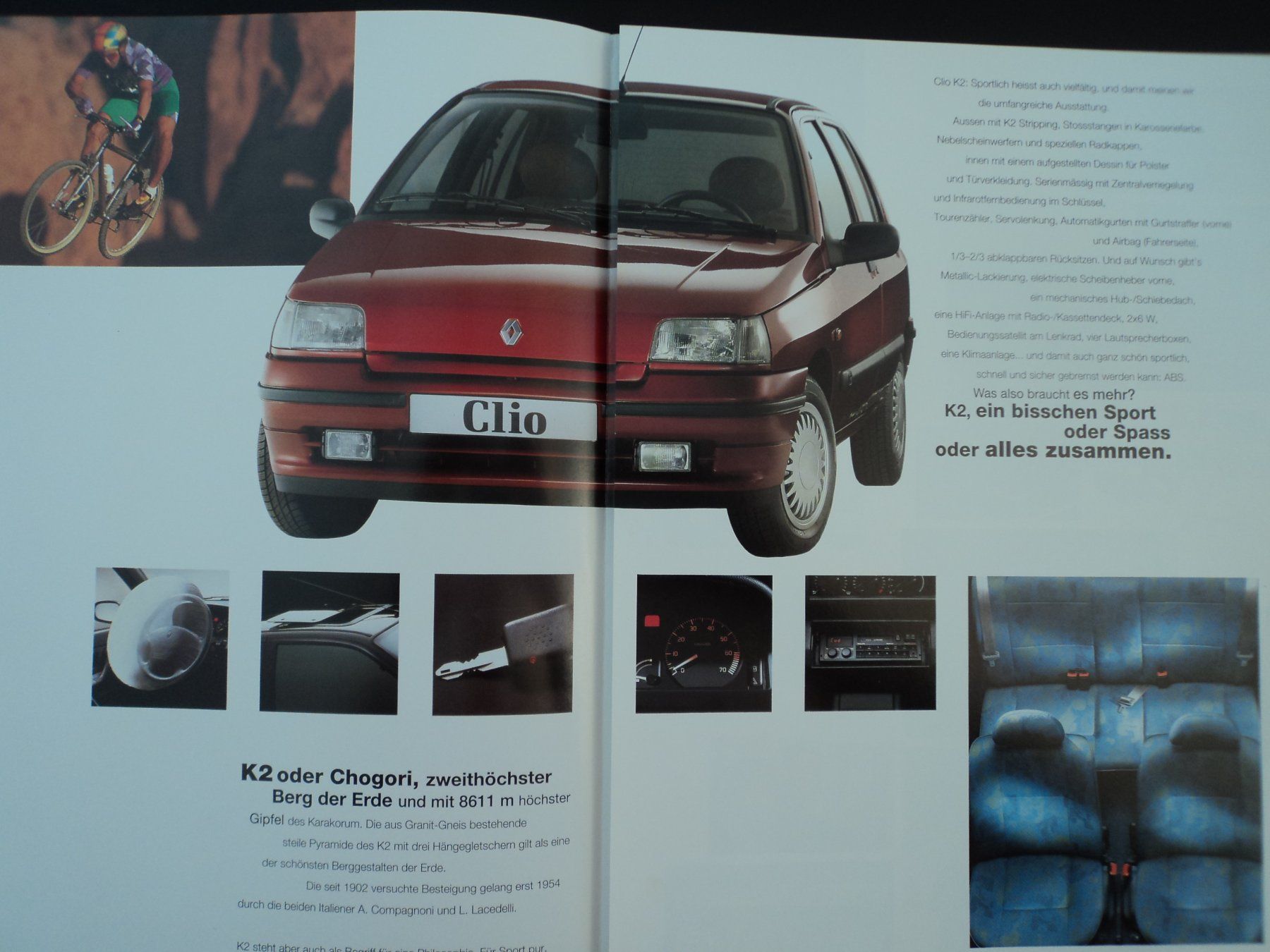 Renault Documents: Prospekt Renault Clio K2 Sondermodell 1995 – D'occasion à Schwarzenburg par modelCARama 1