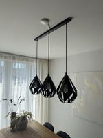 Moderne Hängelampe Schwarz, inkl. Philips Hue Set & Bridge