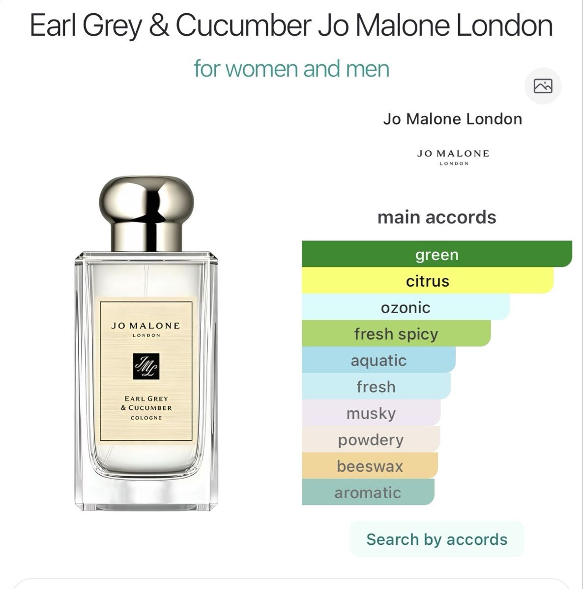 Jo Malone Profumi & Eau de Toilette: Jo Malone Earl Grey & Cucumber – Usato da Vevey venduto da mmmariya_3m 3