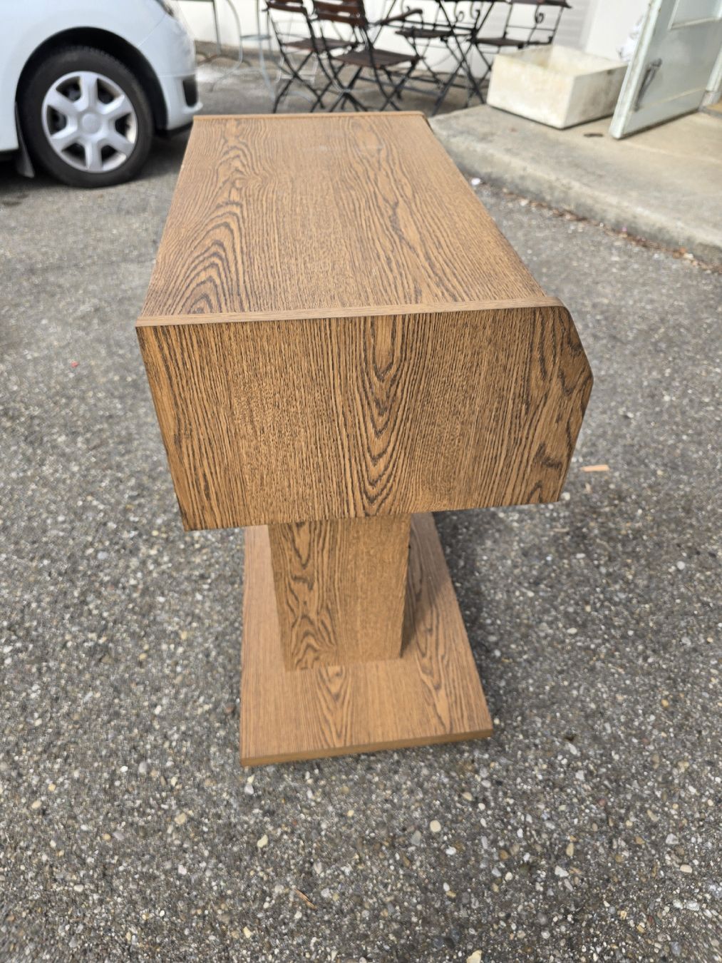 Vetrine: Vintage Design Möbel, Holz Tisch mit Glasvitrine, – Usato da Mettlen venduto da elios0888 3
