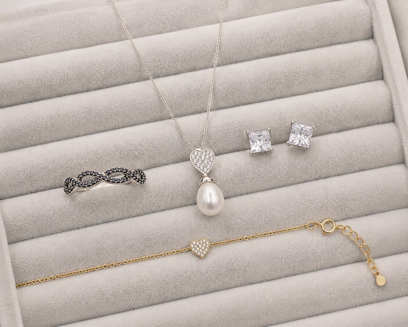Altri gioielli: Silber 925 Schmuck-Überraschungsset – Nuovo e nell'imballaggio originale da Zug venduto da gold.schmuck