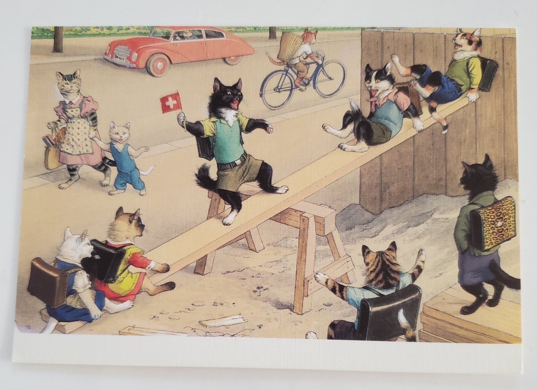 Cartoline postali: AK Katzen Katzenkarte Nr. 118 – Usato da Opfikon venduto da Diversamente