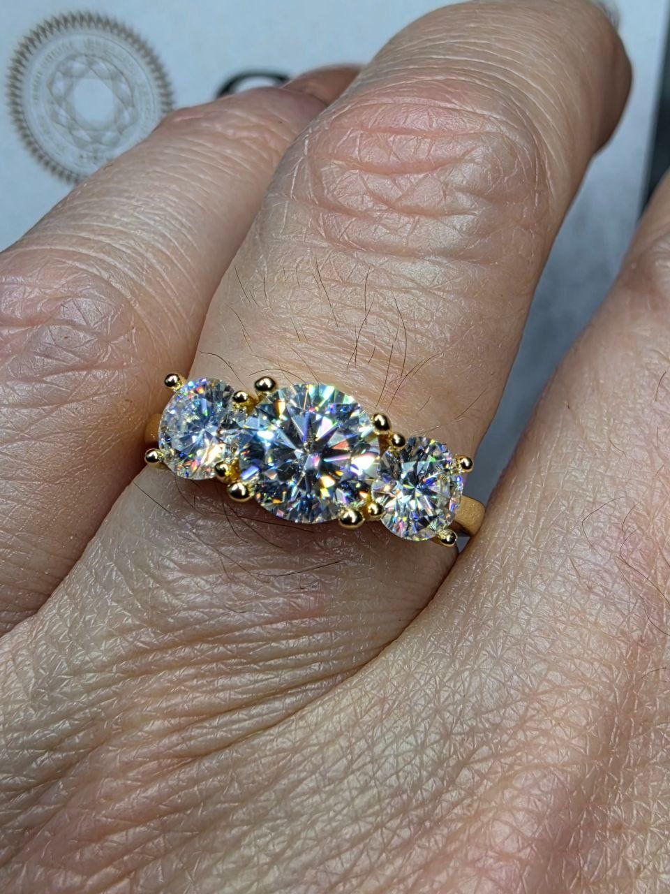Anelli: Bague argent avec diamants de moissanite de 2 ct certifiés – Nuovo e nell'imballaggio originale da Reconvilier venduto da Tsma67 4