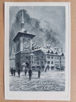 Exlibris Ernst J. Füglister - Radierung Bern Zeitglockenturm