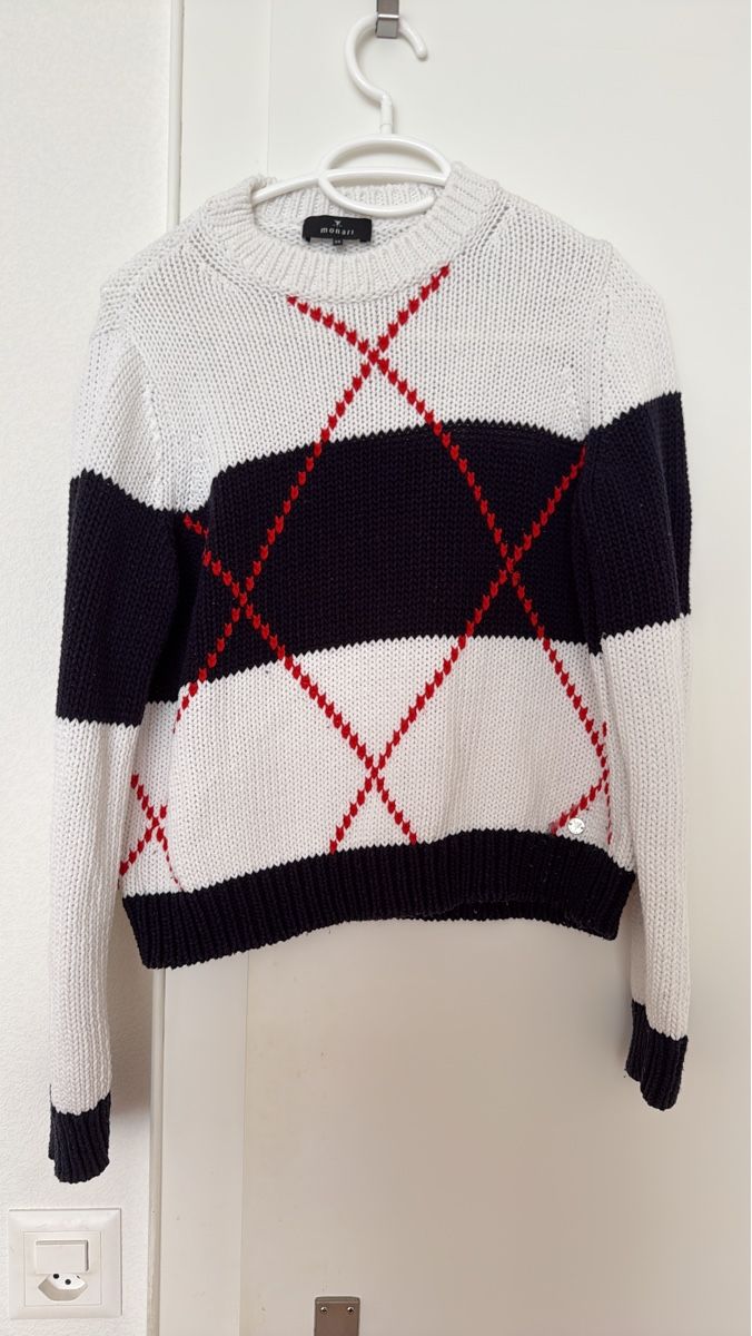 Monari Pullover & Sweatshirts: Strickpullover Damen mit Argyle-Muster Grösse 34 – Gebraucht aus Luzern von Alsu_Lucerne