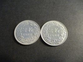 2 x 2.-Fr 1965-67 Pièces unz Top du Top