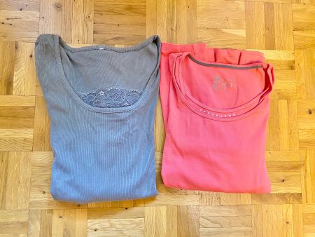 Langarm Shirt Set Deerberg und Bonita Gr XL 44 Baumwolle