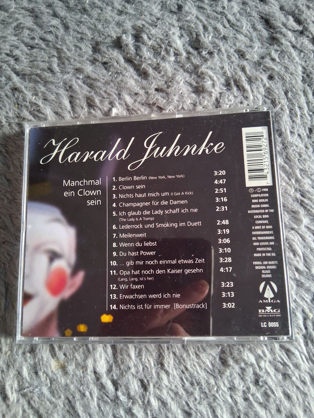 CD: HARALD JUHNKE   MANCHMAL EIN CLOWN SEIN     CD – Usato da Wetzikon ZH venduto da Ramones01 1