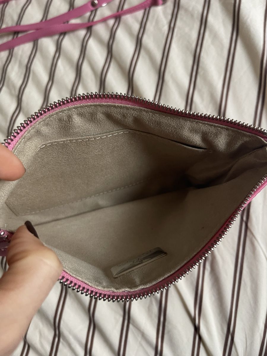 Maison Mollerus Borse da donna: Mollerus TAMINS Umhängetasche Bubble Pink/Silber – Nuovo (secondo la descrizione) da Zürich venduto da flo_8x2x 2
