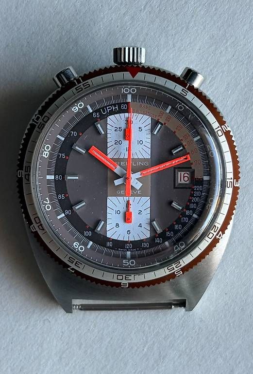Breitling Orologi: 1971 Breitling Bullhead, Pult Pupitre, almost mint condition – Usato da Pregassona venduto da camus84