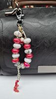 Schlüsselanhänger  Taschenanhänger rot/weiss Schildkröte neu