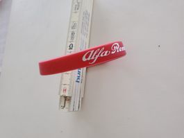 Alfa Romeo Armband ca. 7 cm Gummi in Rosso Alfa