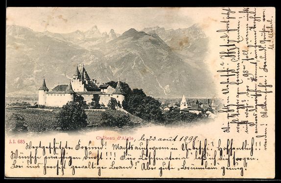Cartes postales: AK Aigle, Château d`Aigle – D'occasion à Berlin par bartko-reher