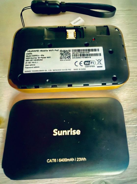 Huawei cat6 6400mah 23wh Pocket Modem 4G+ (Gebraucht) in Gränichen für ...