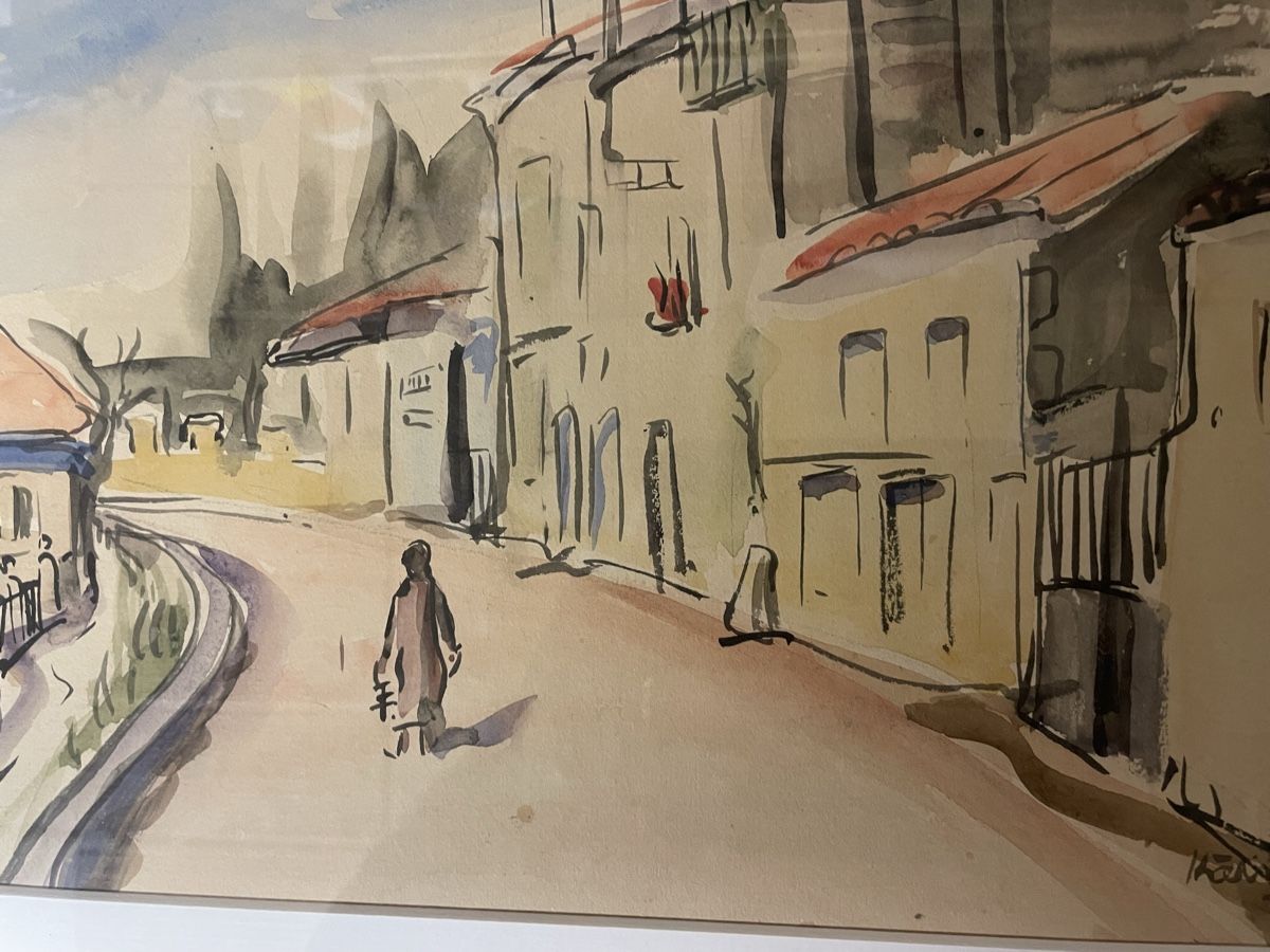 Foto & Immagini: Aquarell Stadtansicht – Usato da Hindelbank venduto da chinok01