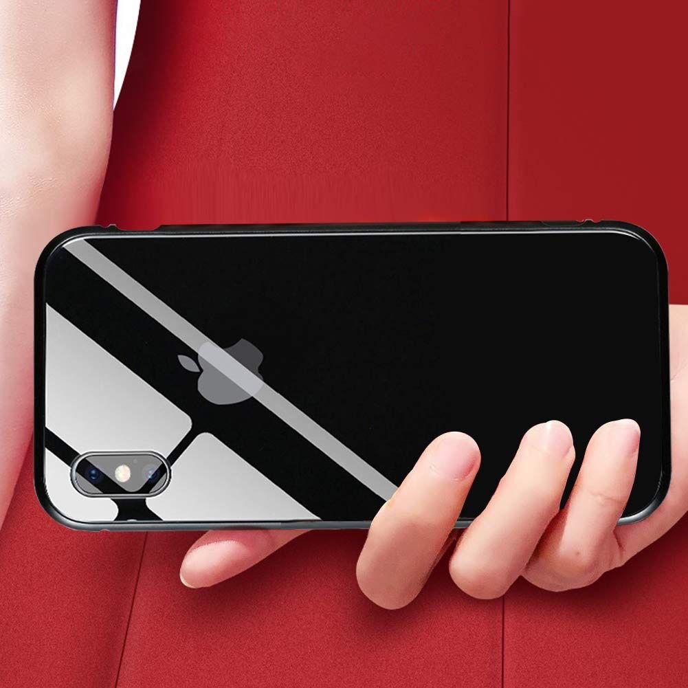 Cover & Protezioni schermo: iPhone XS max - Etui metal solide avec double face de verre – Nuovo e nell'imballaggio originale da Morges venduto da DigiAC 1