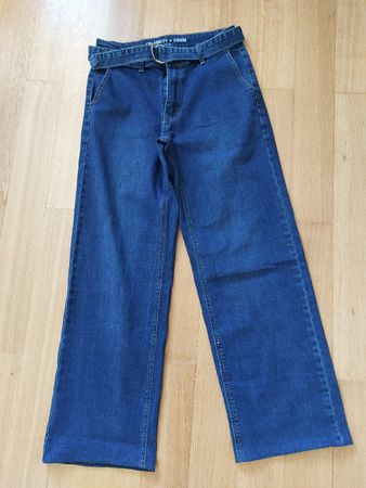 Neue Trend Denim Jeans, weites Bein Gr. 34, passt Gr.36