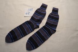 Handgestrickte Wollsocken Gr. 48  (322)