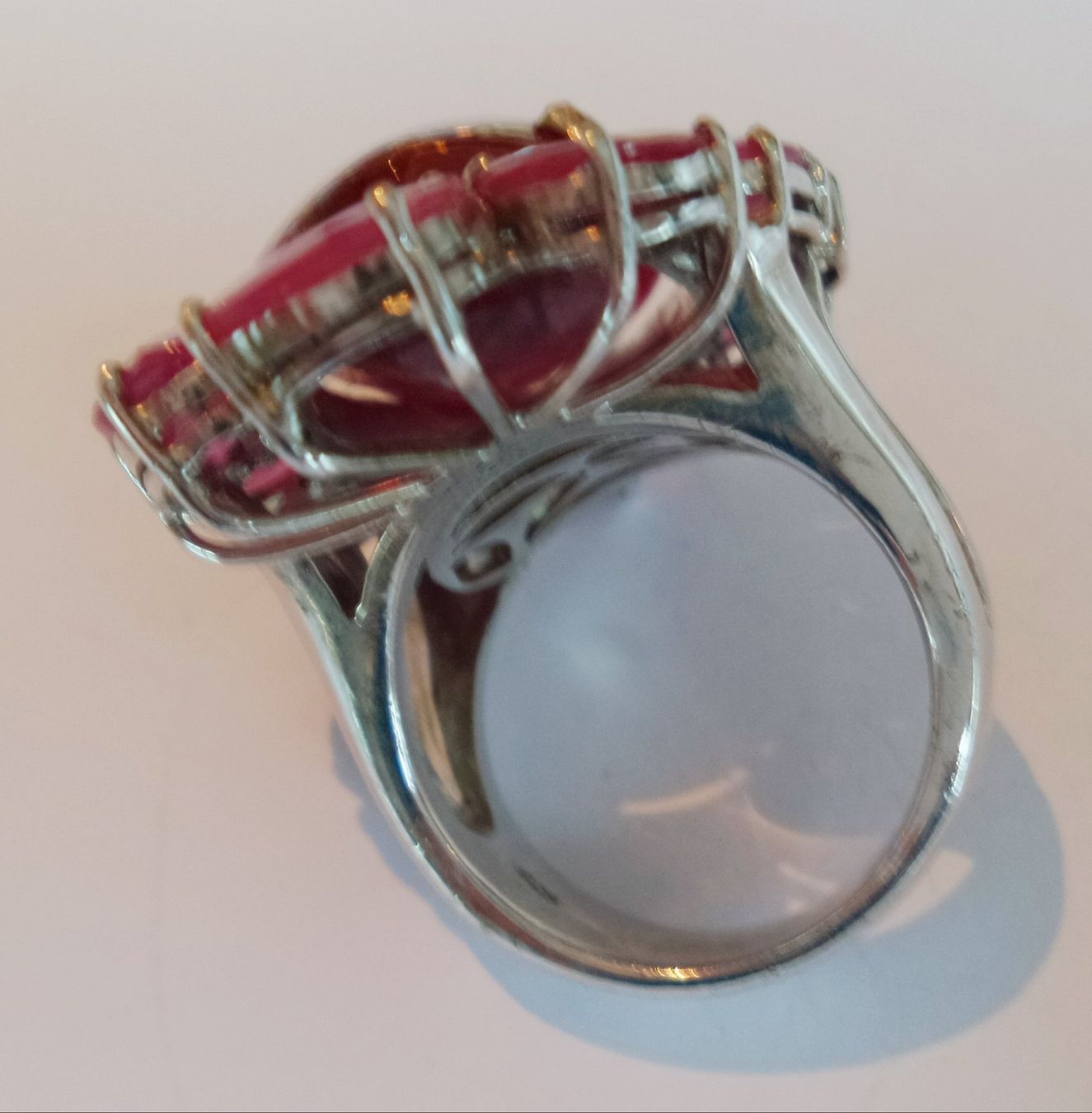 Anelli: Ring mit Rubinen und grossem Rhodochrosit Edelstein – Nuovo (secondo la descrizione) da Zürich venduto da ben_mn5h 9