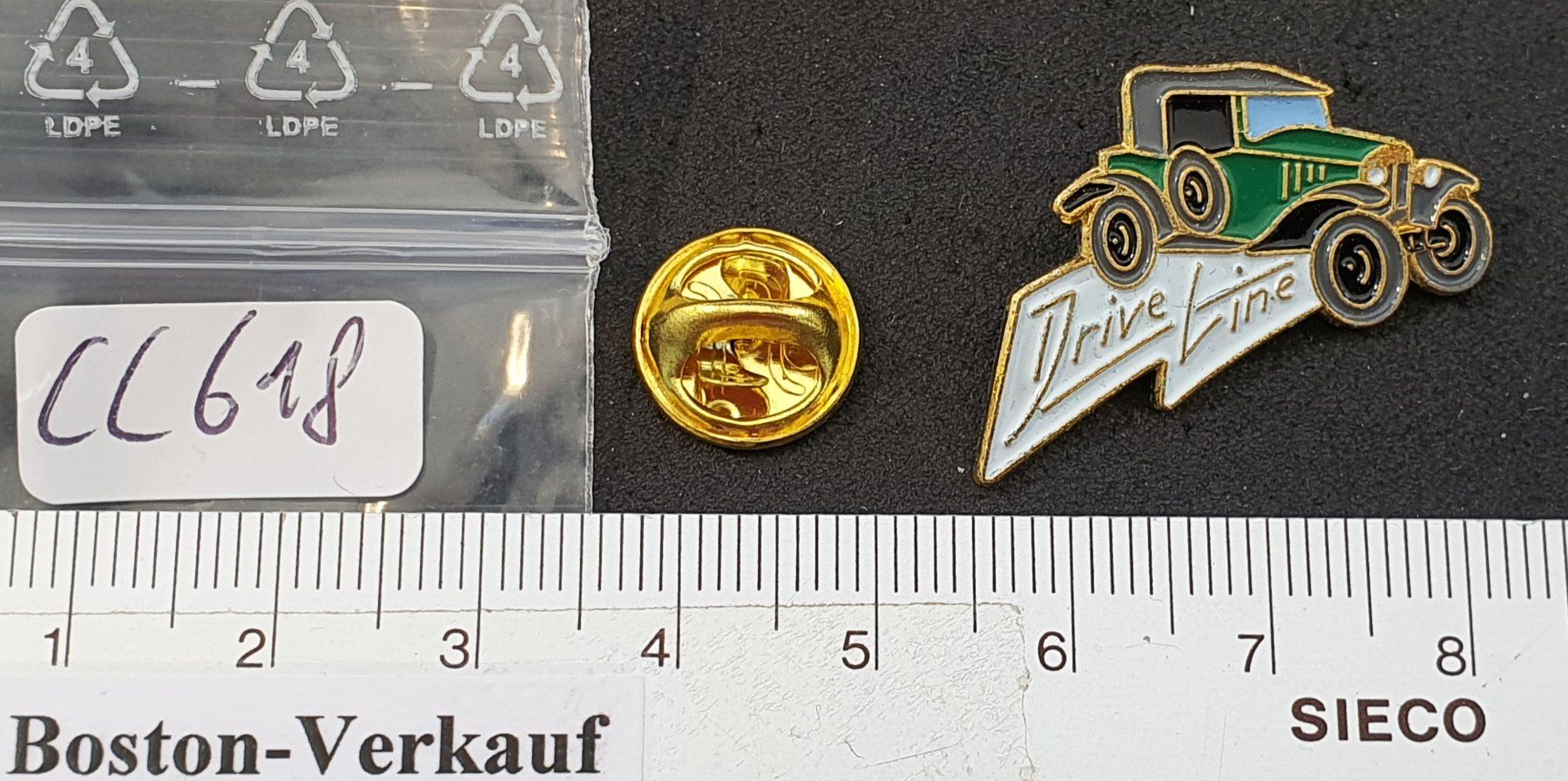 Placchette & Badge: CC618 - Pin Auto Oldtimer Drive Line – Usato da Reinach BL venduto da Boston-Verkauf 1